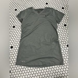 Nike pro combat v neck t shirt size large